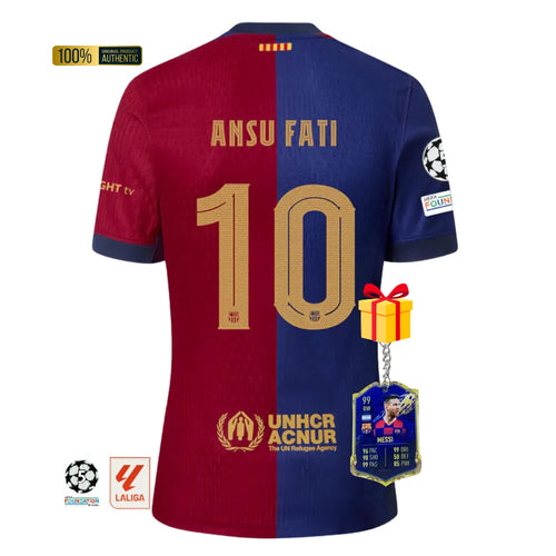 #10 ANSU FATI Camiseta Hombre Primera Equipación 24/25 FC Barcelona