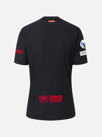 Camiseta FC Barcelona Mujer Segunda Equipación  2024/25 Negra