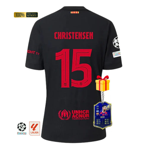 #15 CHRISTENSEN Camiseta Hombre Segunda Equipación 24/25 FC Barcelona