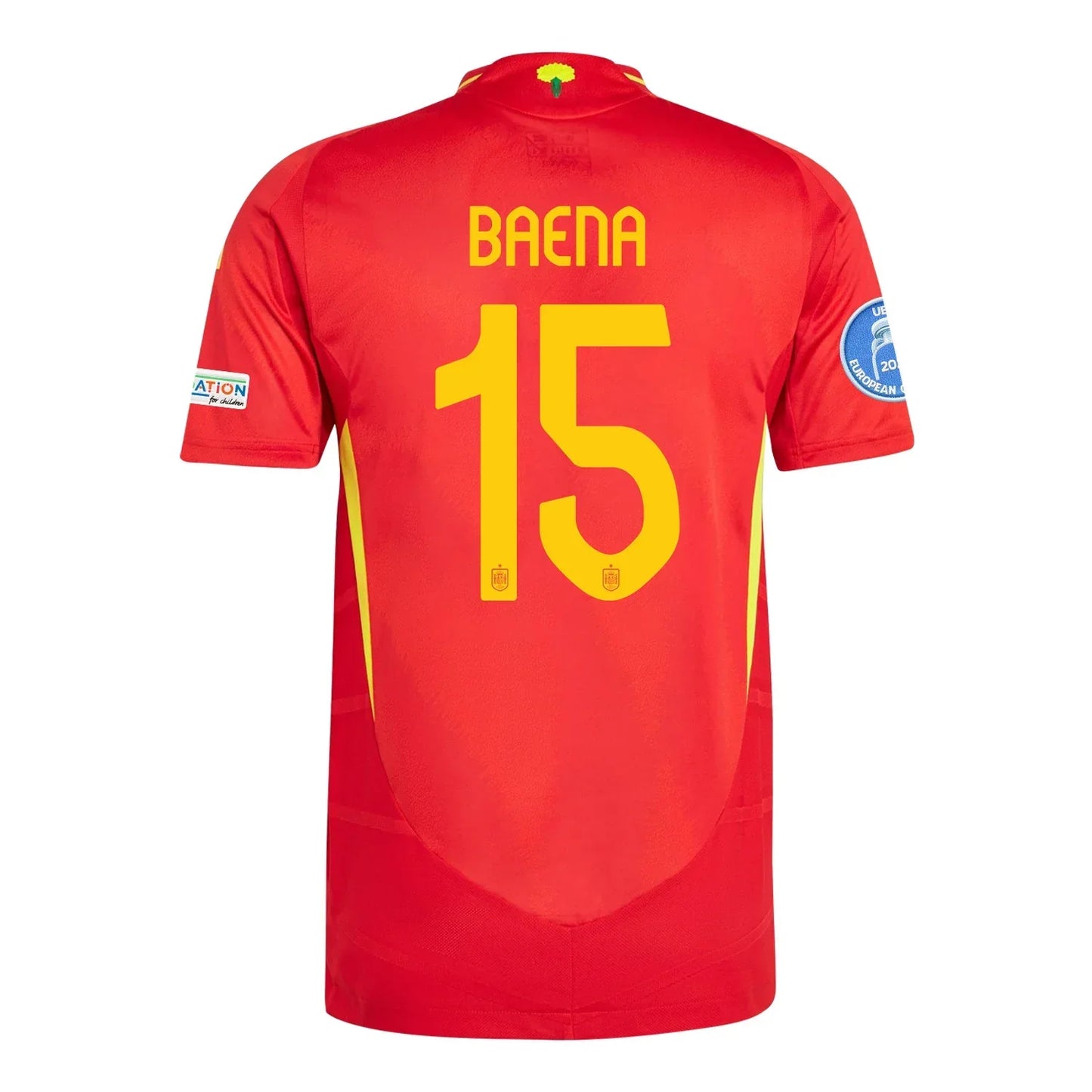 Álex Baena #15 Camiseta Local España Fútbol Parche Campeones Euro 2024 - Hombre