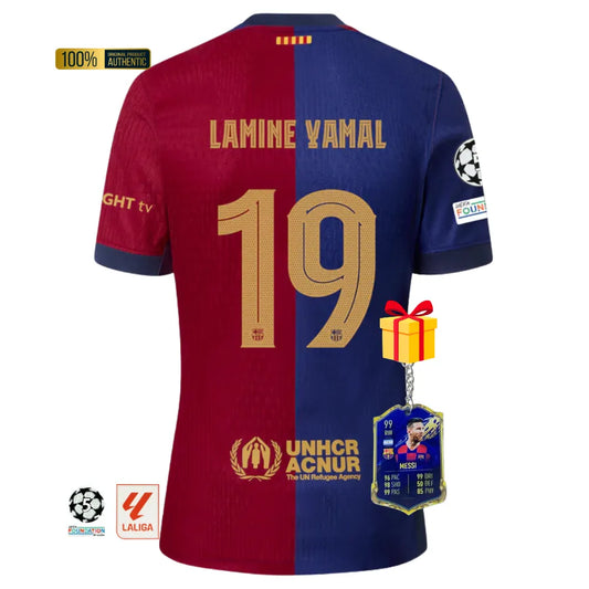 #19 LAMINE YAMAL Camiseta Hombre Primera Equipación 24/25 FC Barcelona