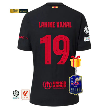 #19 LAMINE YAMAL Camiseta Hombre Segunda Equipación 24/25 FC Barcelona