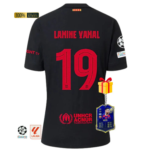 #19 LAMINE YAMAL Camiseta Hombre Segunda Equipación 24/25 FC Barcelona