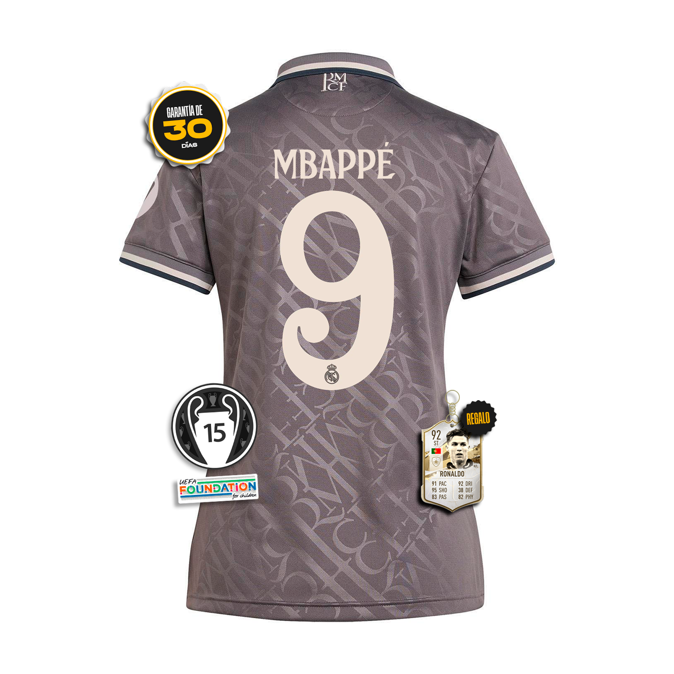 #9 MBAPPÉ Camiseta Real Madrid Femenina Tercera Equipación 24/25 + 5 REGALOS 🎁