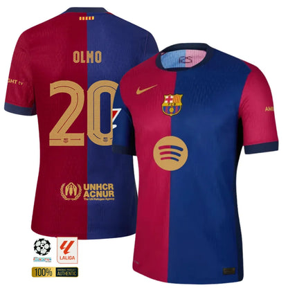 #20 OLMO Camiseta Hombre Primera Equipación 24/25 FC Barcelona