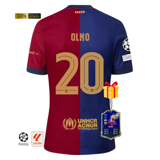 #20 OLMO Camiseta Hombre Primera Equipación 24/25 FC Barcelona