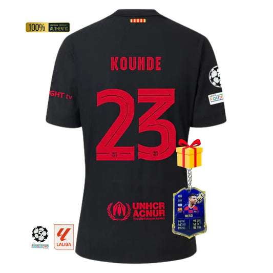 #23 KOUNDE Camiseta Hombre Segunda Equipación 24/25 FC Barcelona