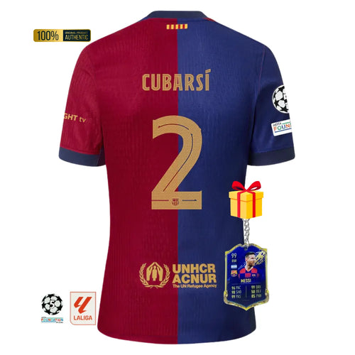 #2 CUBARÍ Camiseta Hombre Primera Equipación 24/25 FC Barcelona