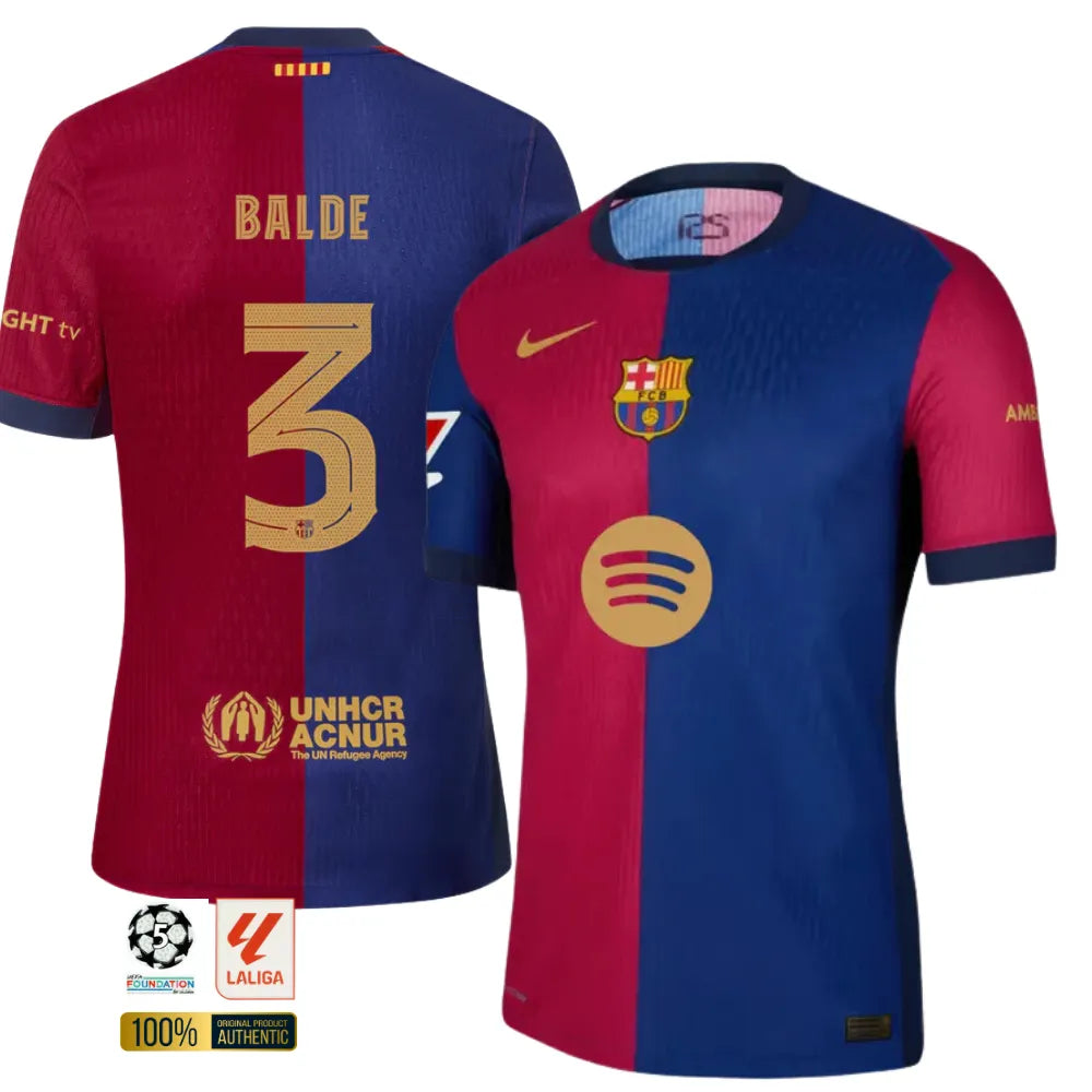 #3 BALDE Camiseta Hombre Primera Equipación 24/25 FC Barcelona
