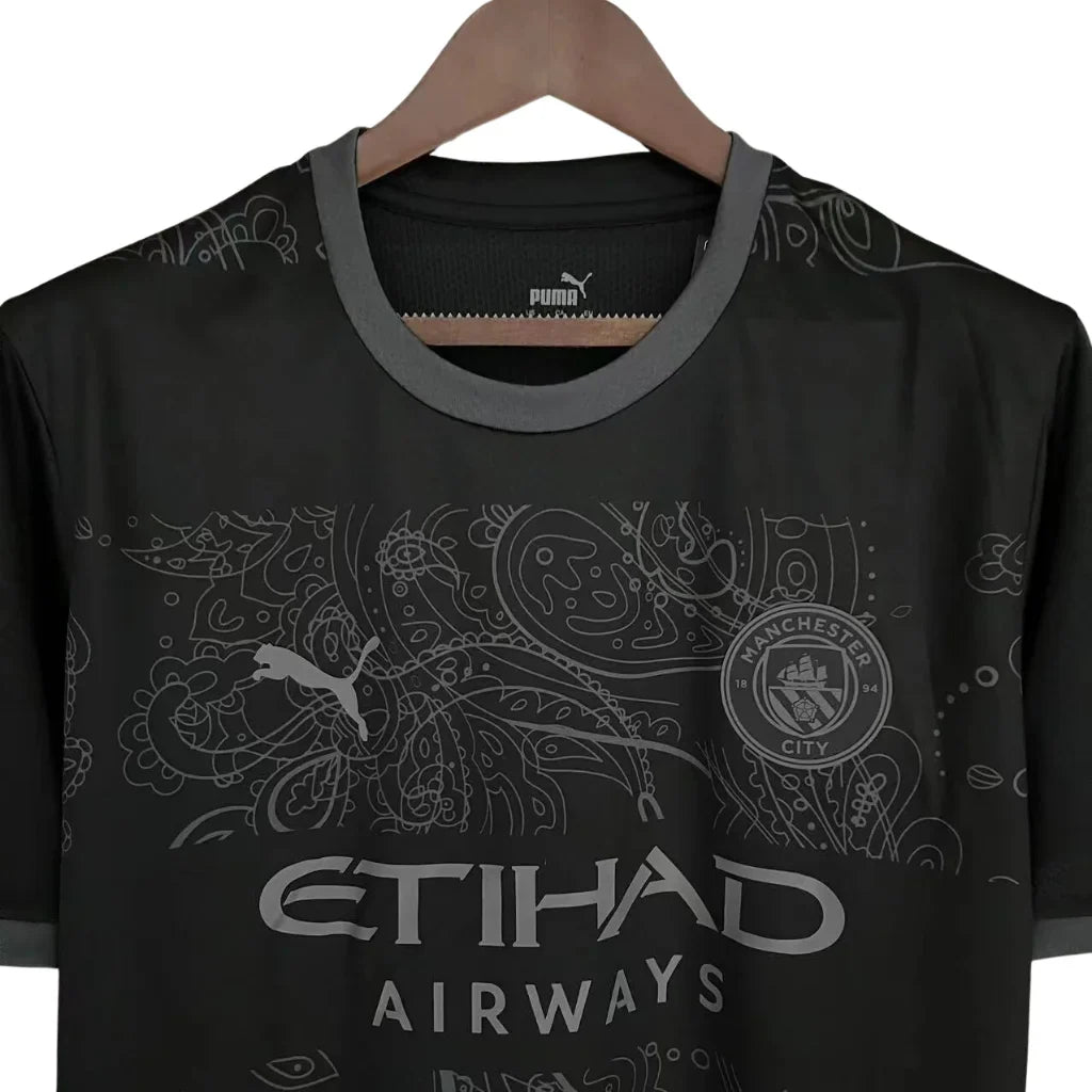 Camisa Masculina Manchester City Preta Edição Especial 2023/24