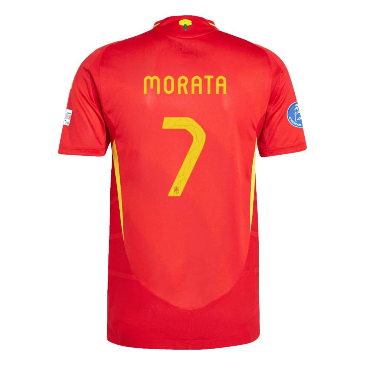 Álvaro Morata #7 Camiseta Local España Fútbol Parche Campeones Euro 2024