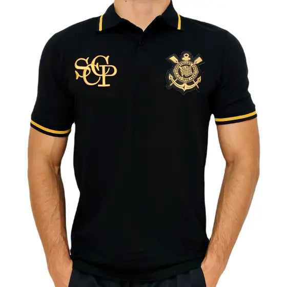 Camisa Corinthians Polo Retro Gold - SPR