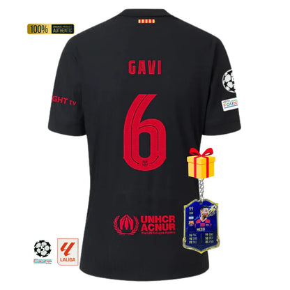 #6 GAVI  Camiseta Hombre Segunda Equipación 24/25 FC Barcelona
