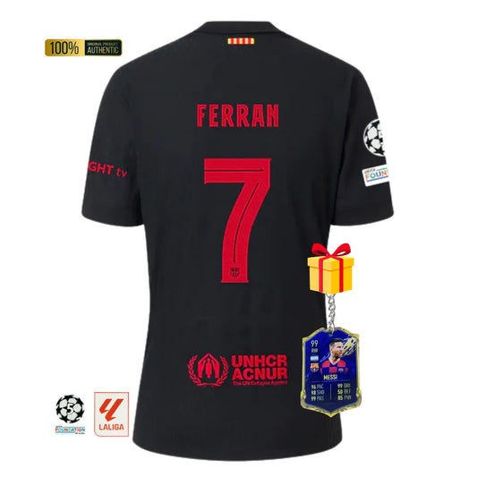 #7 FERRAN Camiseta Hombre Segunda Equipación 24/25 FC Barcelona