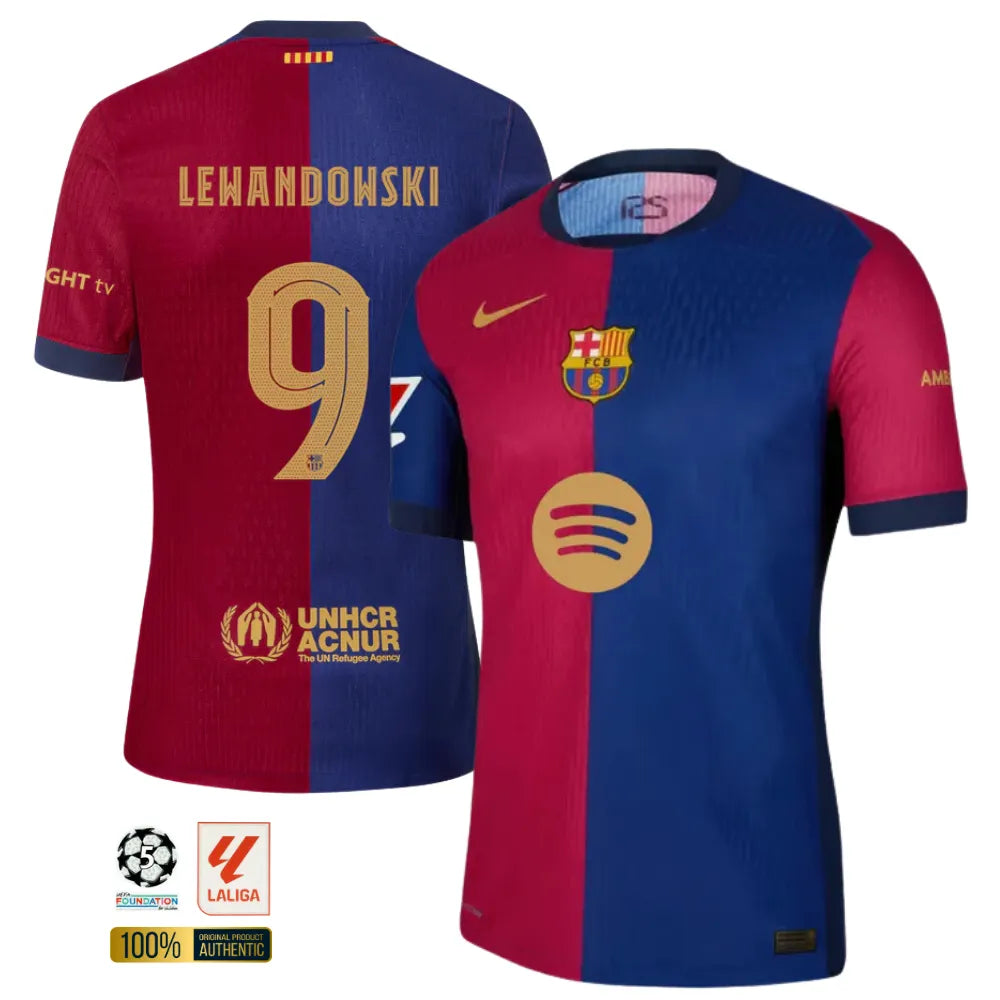 #9 LEWANDOWSKI Camiseta Hombre Primera Equipación 24/25 FC Barcelona