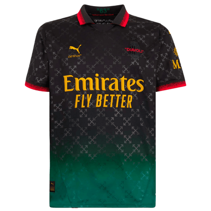 AC Milan x Off-White 24/25 - Black Jersey