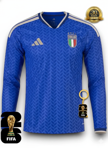 Italy World Cup 2026 Jersey Player Version - Long Sleeve