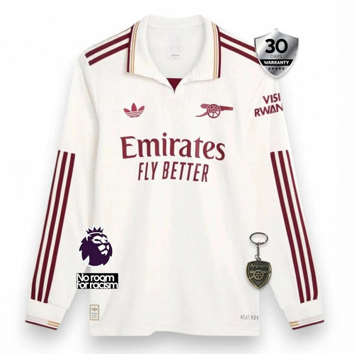 Arsenal Player Third Jersey 2025/26 Long Sleeve