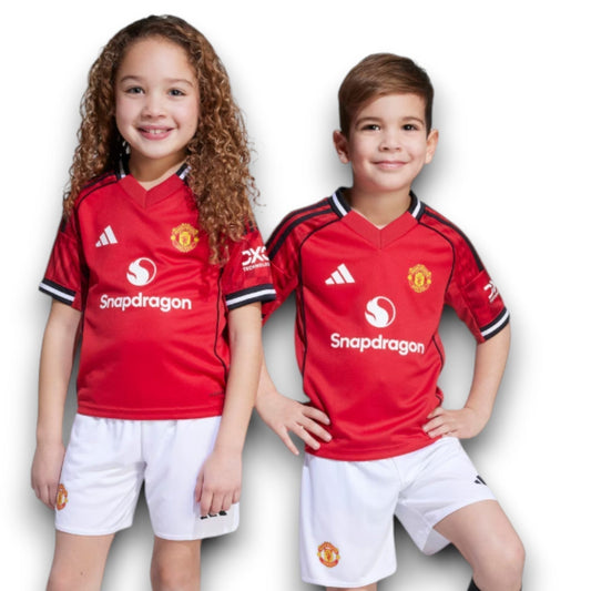 Kids Manchester United Home Kit 2025/26