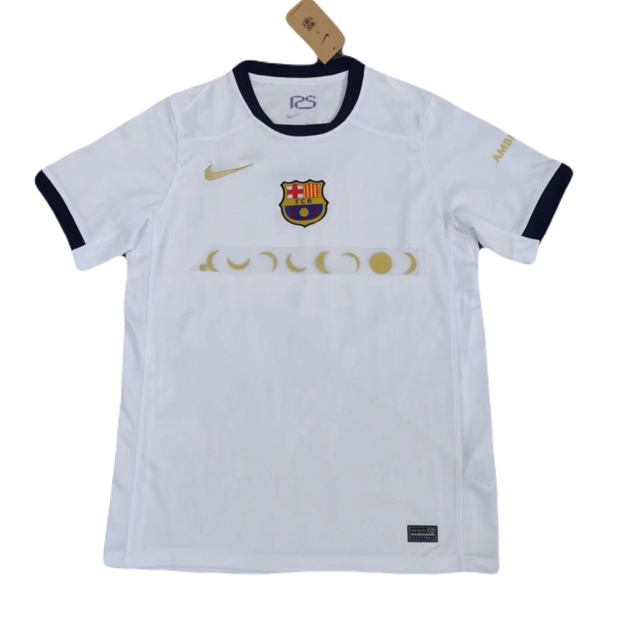 Camiseta Barcelona 2024/25 Blanca Hombre - Coldplay