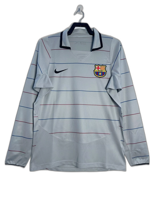Barcelona 03/04 II Away Jersey - Long Sleeve Retro Version