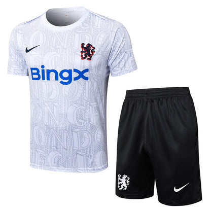 Chelsea Kit Pre Match Jersey + Shorts 25/26