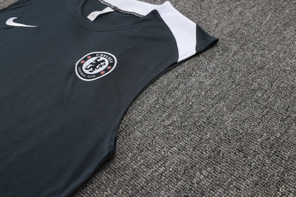 Chelsea Kit Black Jersey + Shorts - No Sleeve 25/26