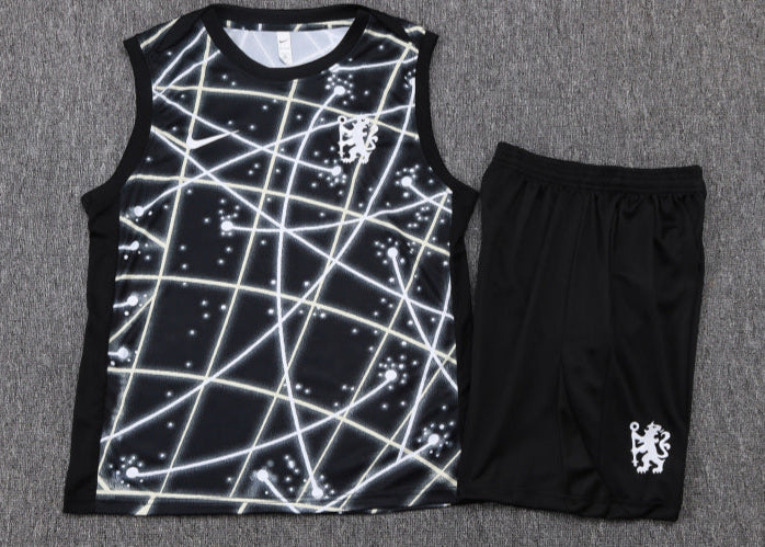 Chelsea Kit Pre Match World Cup Jersey + Shorts - No Sleeve 25/26